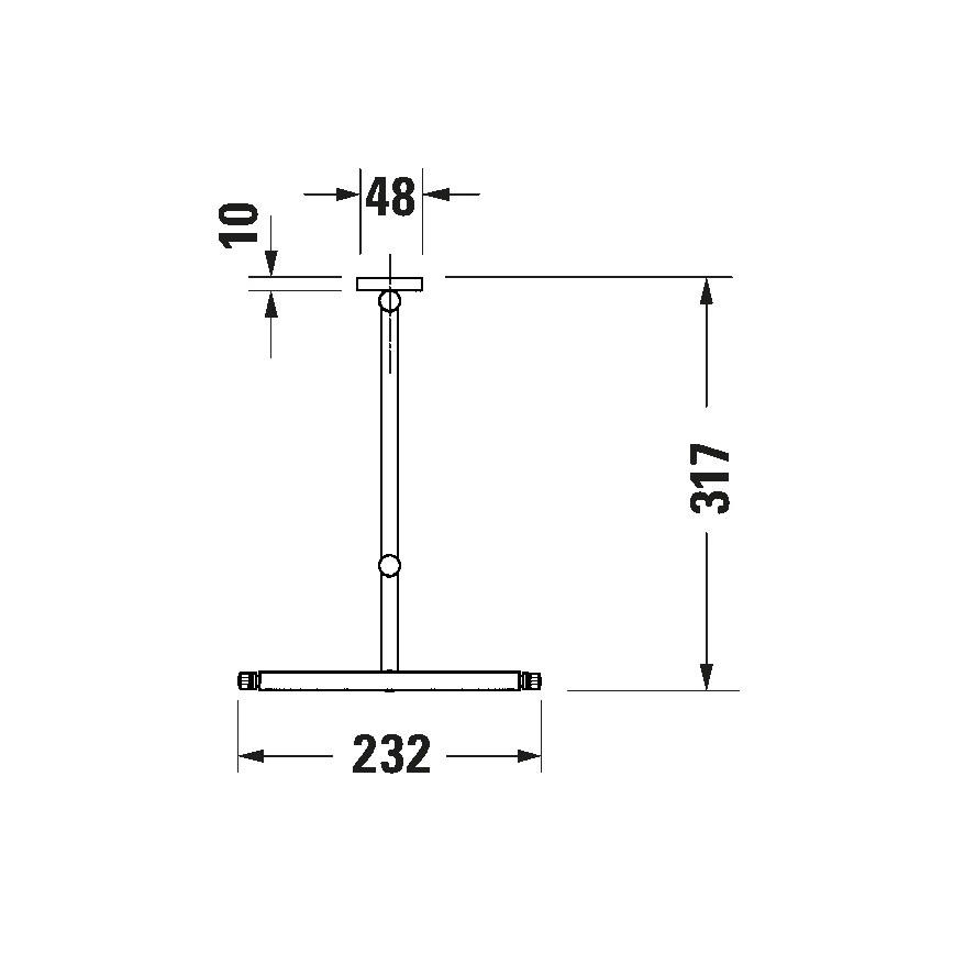 Duravit 99121000 - Espejo cosmético de pared D-CODE en cromo brillante
