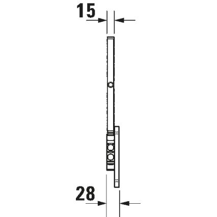 Duravit 99121000 - Espejo cosmético de pared D-CODE en cromo brillante