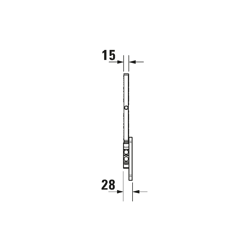 Duravit 99121000 - Espejo cosmético de pared D-CODE en cromo brillante