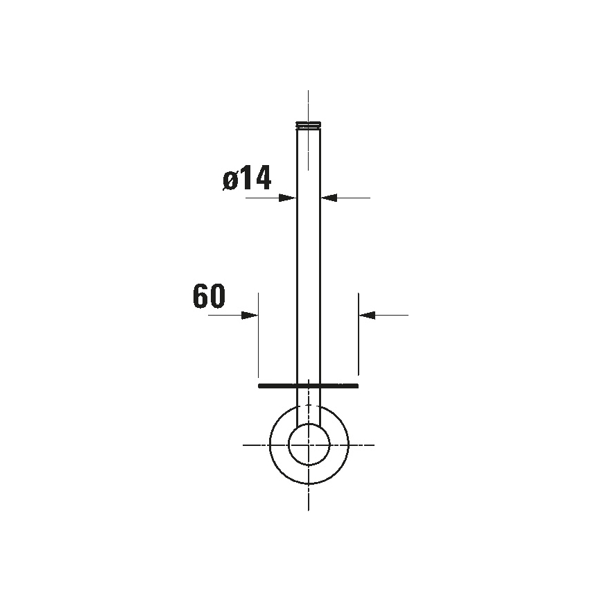 Duravit 99151000 - Soporte para papel higiénico D-CODE en cromo brillante