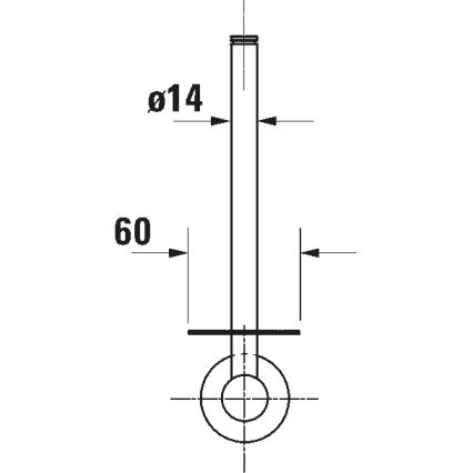 Duravit 99154600 - Soporte para papel higiénico D-CODE negro mate