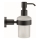 Duravit 99164600 - Dispensador de jabón de pared D-CODE 390 ml vidrio esmerilado/negro mate