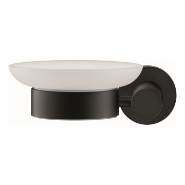 Duravit 99174600 - Jabonera mural D-CODE izquierda negra mate