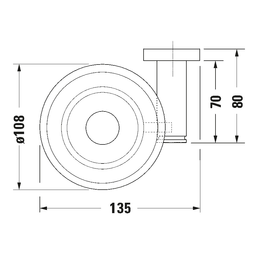 Duravit 99174600 - Jabonera mural D-CODE izquierda negra mate
