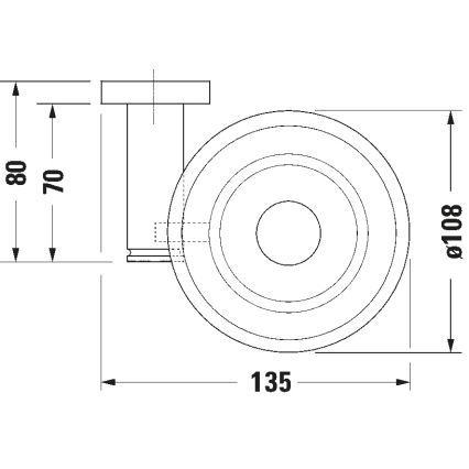 Duravit 99181000 - Jabonera de pared D-CODE, derecha, cromo pulido