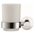 Duravit 99191000 - Soporte mural para cepillos de dientes D-CODE, izquierdo, cromo brillante