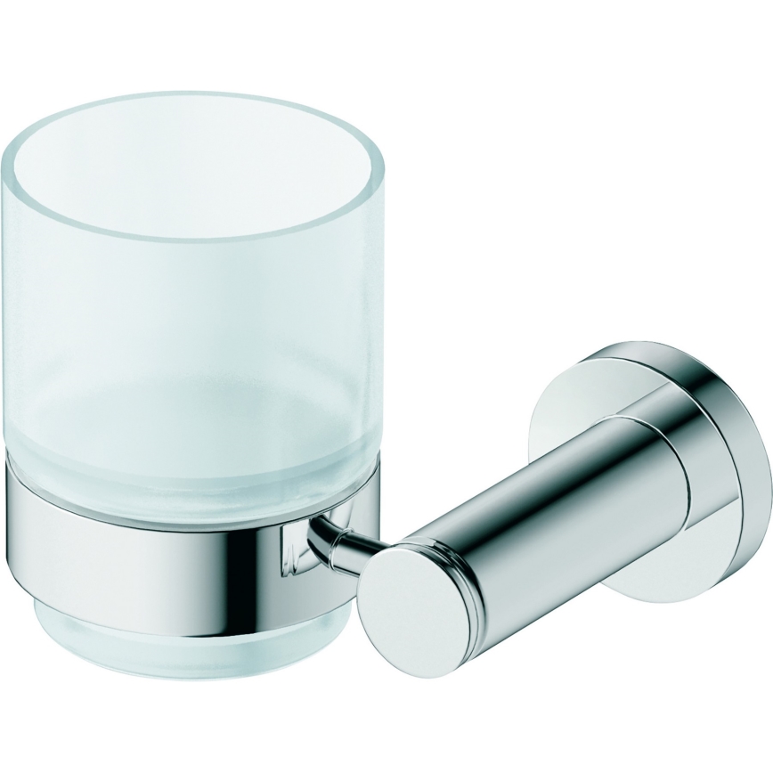 Duravit 99191000 - Soporte mural para cepillos de dientes D-CODE, izquierdo, cromo brillante