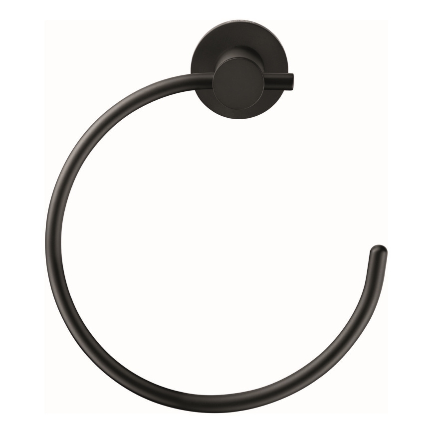 Duravit 99214600 - Toallero de pared D-CODE negro mate
