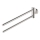 Duravit 99221000 - Toallero mural D-CODE 44,7 cm, acabado en cromo brillante