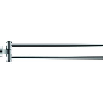 Duravit 99221000 - Toallero mural D-CODE 44,7 cm, acabado en cromo brillante
