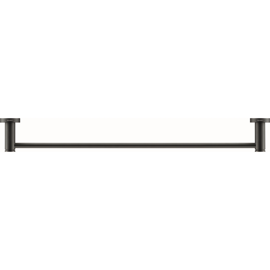 Duravit 99244600 - Toallero de pared D-CODE 64,5 cm negro mate