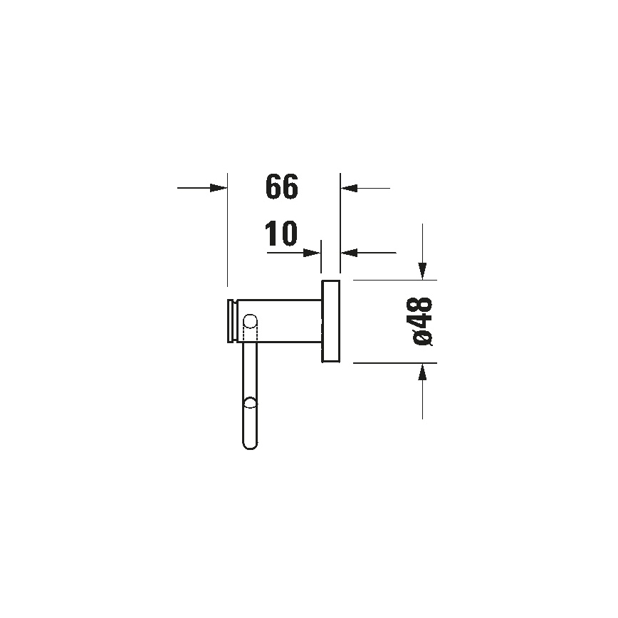 Duravit 99261000 - Portarrollos de papel higiénico D-CODE, cromo brillante