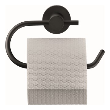 Duravit 99264600 - Portarrollos de papel higiénico D-CODE negro mate