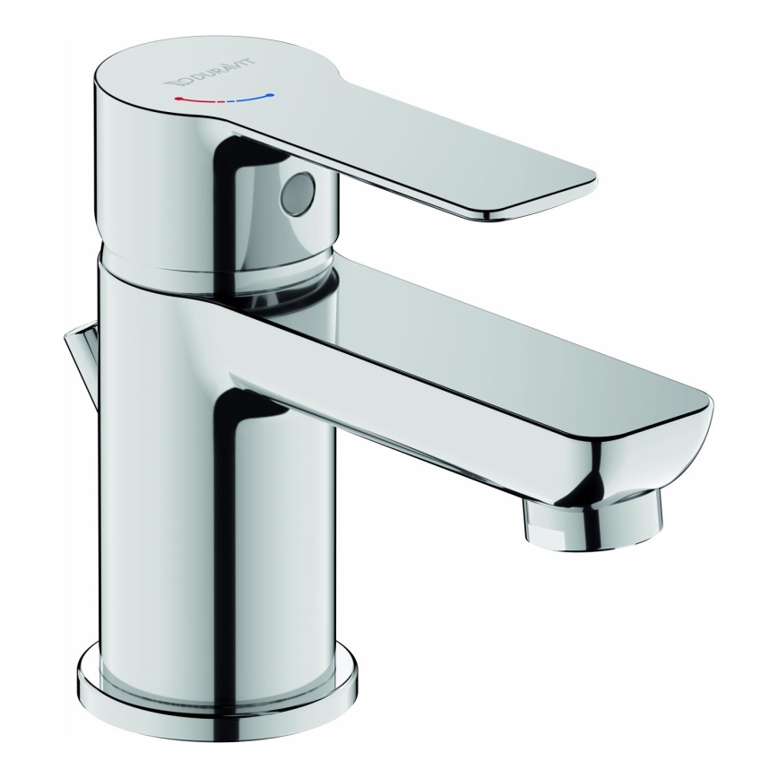 Duravit DC1013001010 - Grifo para lavabo con desagüe D-CODE, cromo brillante
