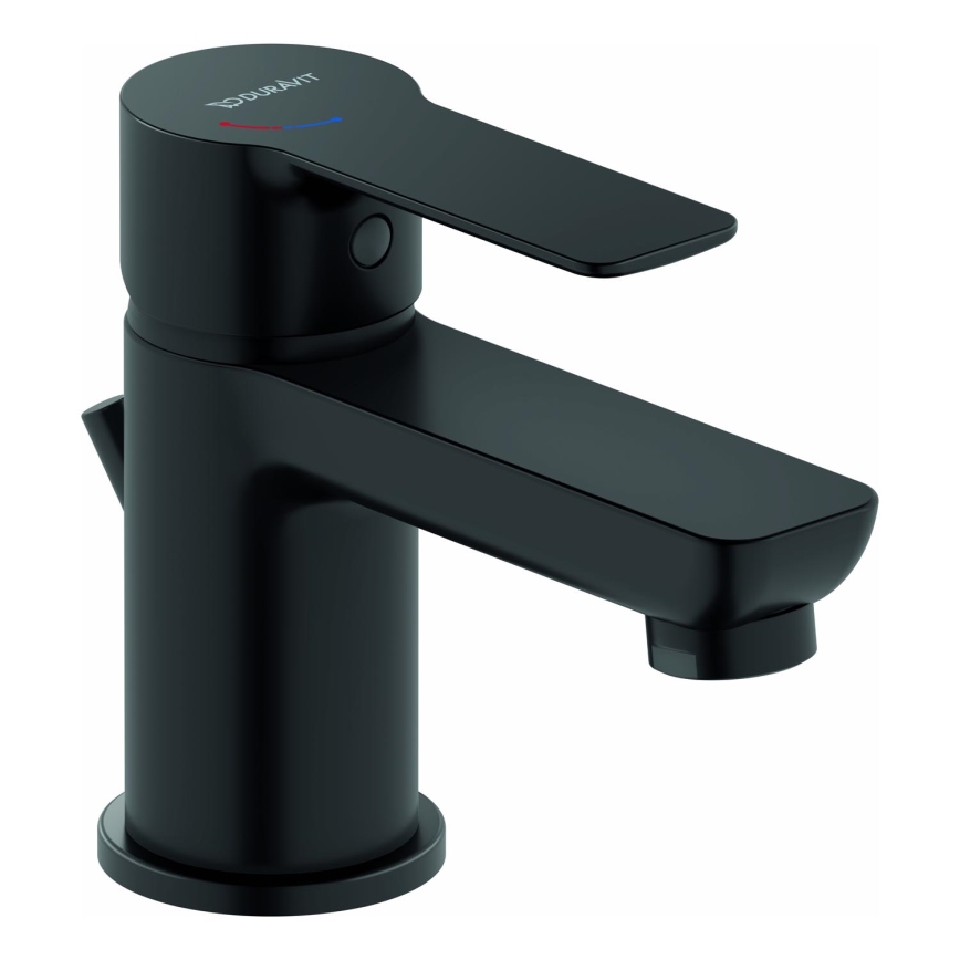 Duravit DC1013001046 - Grifo de lavabo + desagüe D-CODE negro mate