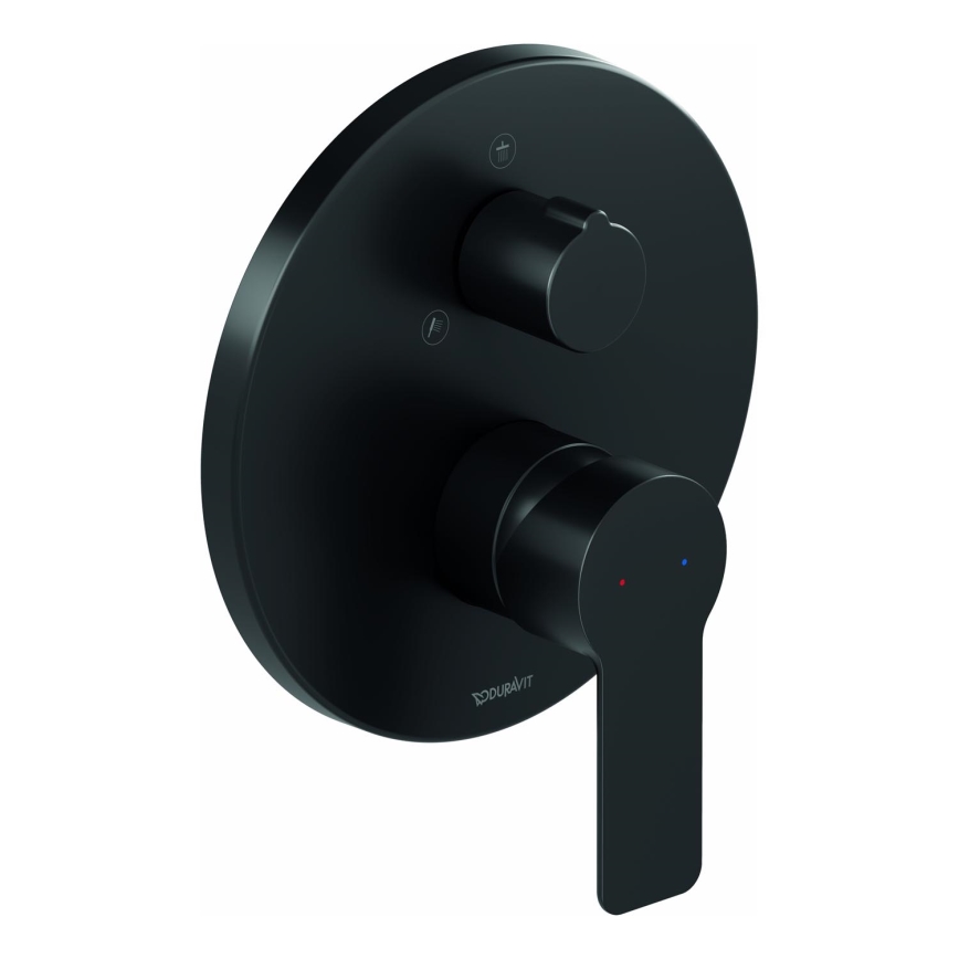 Duravit DC4210012046 - Grifería de ducha para instalación empotrada D-CODE, negro mate