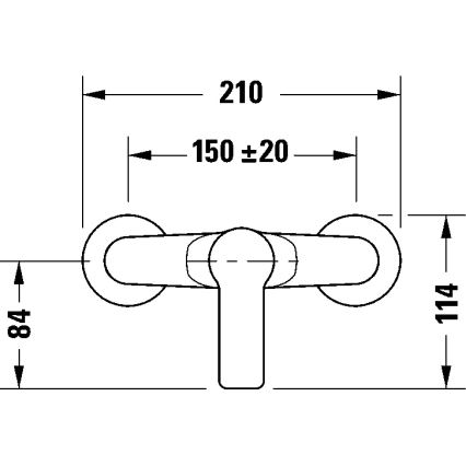 Duravit DC4230001046 - Grifo de ducha D-CODE negro mate