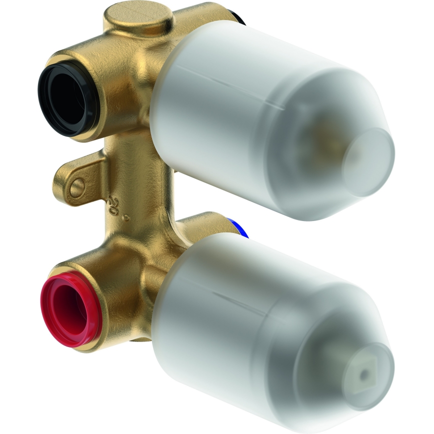 Duravit DC5210008010 - Mezclador de ducha para instalación empotrada D-CODE, cromo brillante