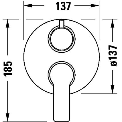 Duravit DC5210008046 - Grifo de ducha para instalación empotrada D-CODE negro mate