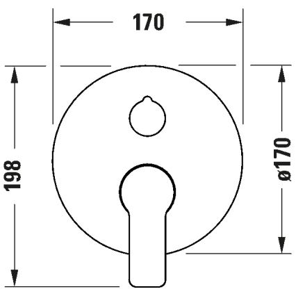 Duravit DC5210012010 - Grifo de bañera para instalación empotrada D-CODE, acabado en cromo brillante