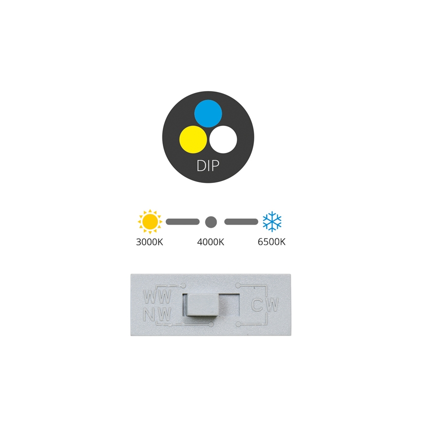 Lámpara empotrable LED TONY LED/12W/230V 3000/4000/6500K 12x12 cm blanco