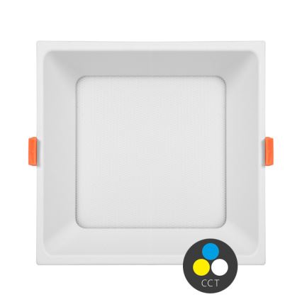 Lámpara empotrable de baño LED TONY LED/24W/230V 3000/4000/6500K 17x17 cm IP44 blanco