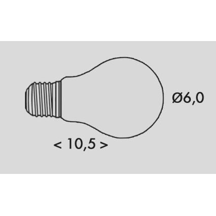 Bombilla LED RETRO A60 E27/7,2W/230V 3000K 1520lm