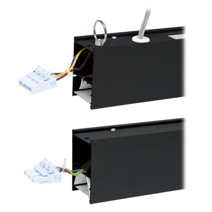 Plafón LED DONAR LED/28W/230V 4000K 120 cm negro