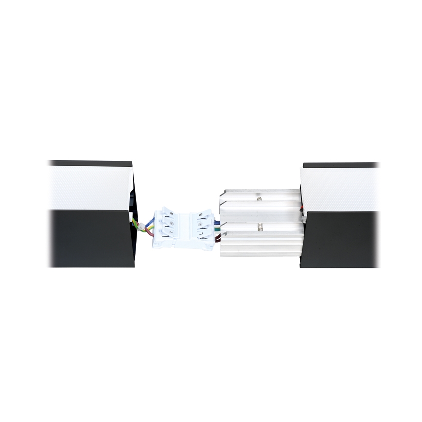 Plafón LED DONAR LED/28W/230V 4000K 120 cm negro