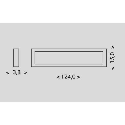 Lámpara LED PILO LED/36W/230V 4100K 124 cm blanco