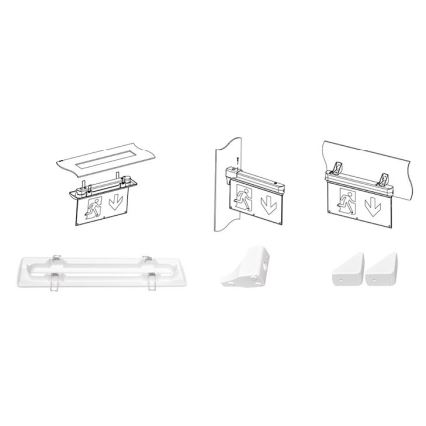 Luz de emergencia LED ALPHA LED/2,7W/230V 6000K 800 mAh