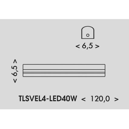 LED Lámpara fluorescente VELO LED/24/32/40W/230V 3000/4000/6000K 120 cm blanco