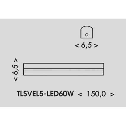 LED Lámpara fluorescente VELO LED/36/48/60W/230V 3000/4000/6000K 150 cm blanco