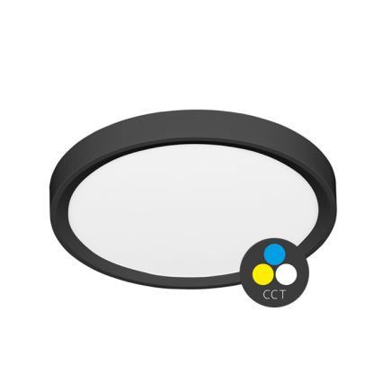 Plafón LED SALY LED/32W/230V 3000/4000/6000K diá. 40 cm IP40 negro