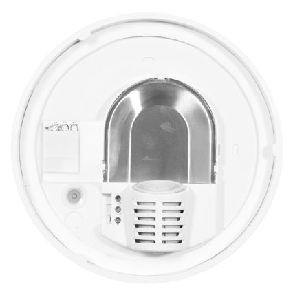 Plafón de exterior con sensor HECTOR 1xE27/60W/230V diá. 25 cm IP44 ópalo blanco