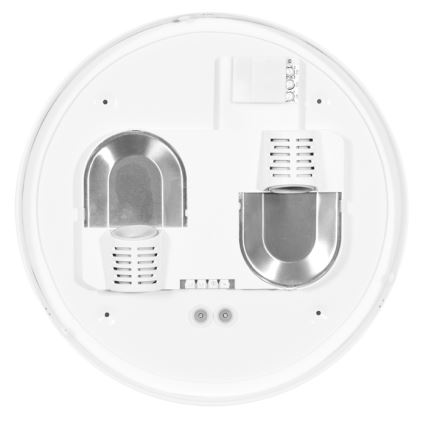 Plafón de exterior con sensor HECTOR 2xE27/60W/230V diá. 40 cm IP44 ópalo blanco