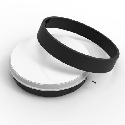 Plafón LED de exterior con sensor MARTIN LED/15W/230V 3000/4000K diá. 30 cm IP65 negro
