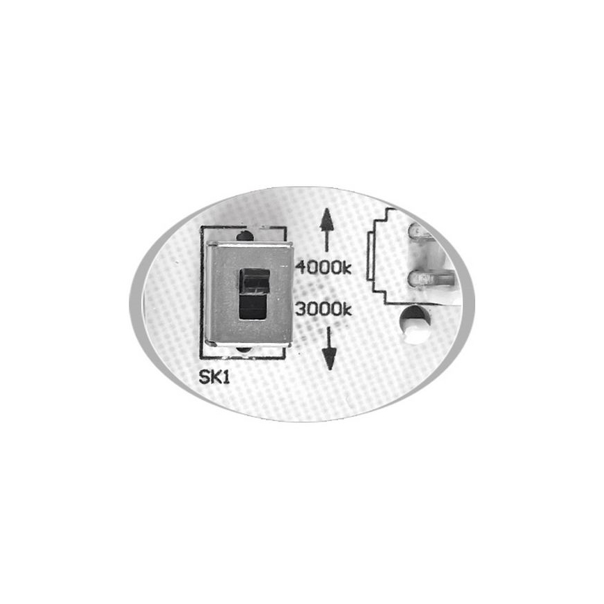 Plafón LED de exterior MARTIN LED/25W/230V 3000/4000K diá. 35 cm IP65 negro