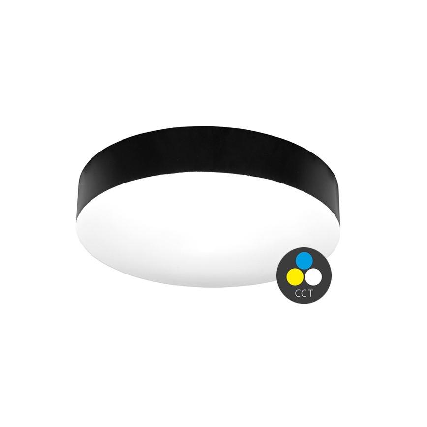 Plafón LED de baño MAKARON LED/24W/230V 3000/4000/6000K diá. 30 cm IP44 negro