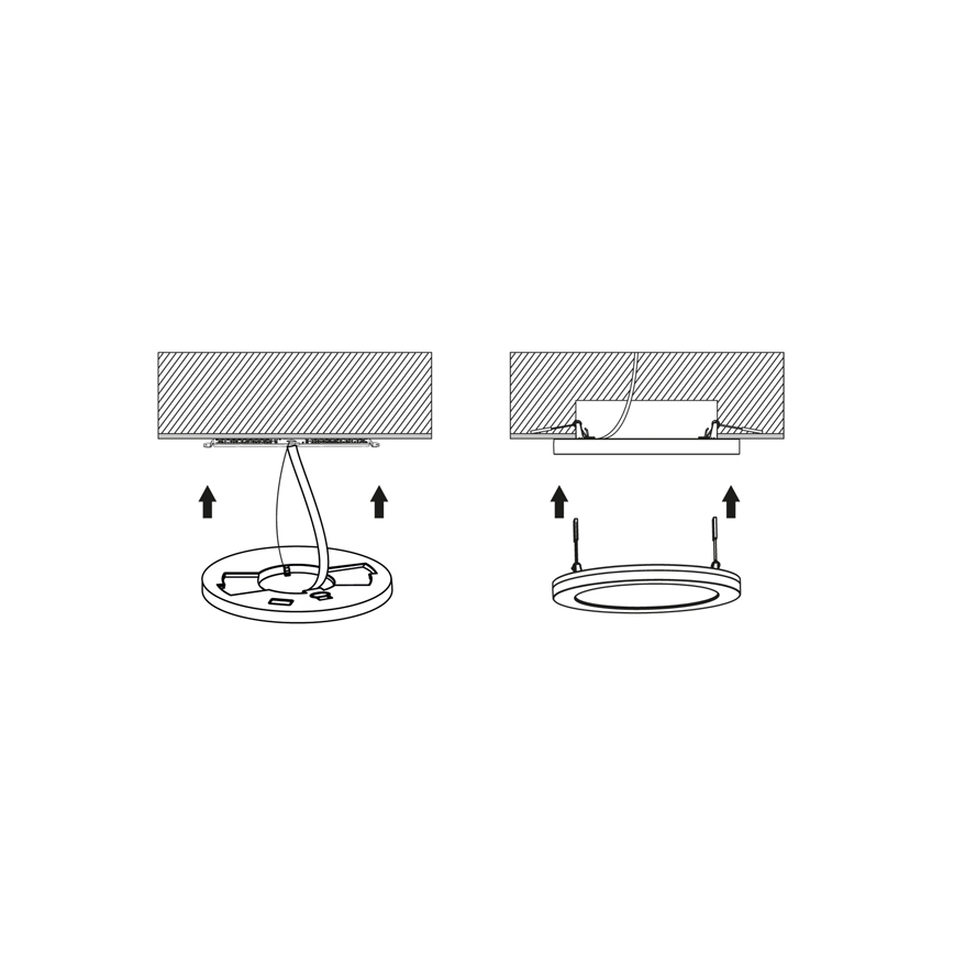Panel LED regulable LEXA LED/12/18/24W/230V 3000/4000/6000K diá. 30 cm blanco