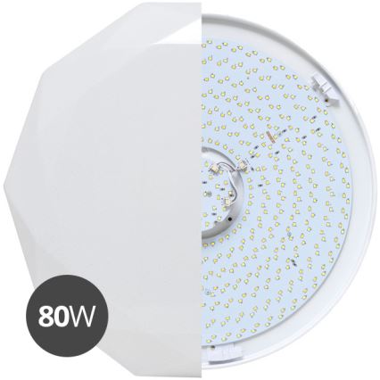 Lámpara de techo LED regulable DIAMANT LED/80W/230V + mando a distancia