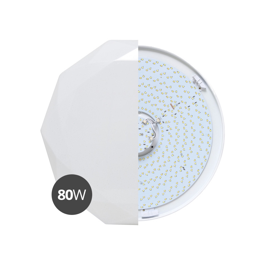 Lámpara de techo LED regulable DIAMANT LED/80W/230V + mando a distancia