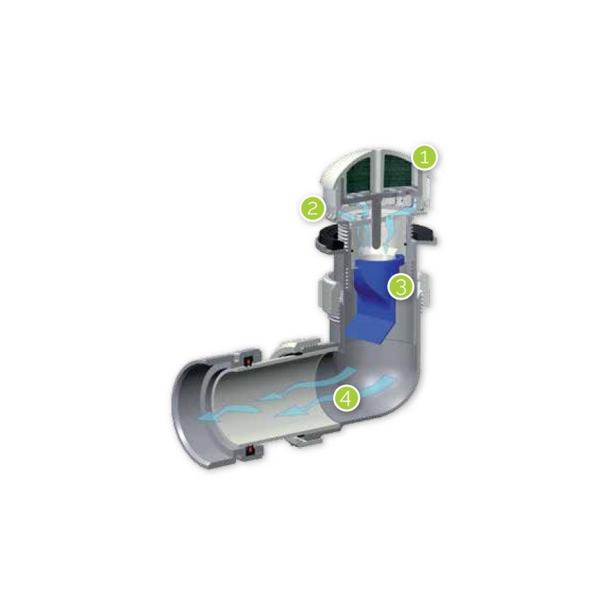 EcoStep 30011 - Urinario sin agua P1.1, cerámica blanca