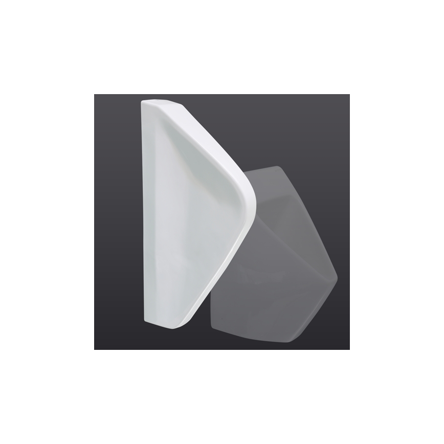 EcoStep 33001 - Mampara divisoria para urinario 57,5x36 cm cerámica/blanco