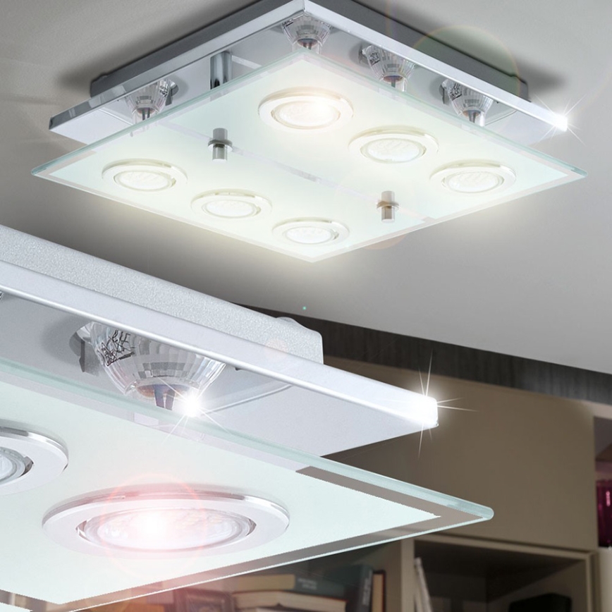 EGLO 13551 - Plafón LED CABO 6xGU10/3W/230V