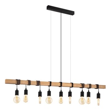 Eglo 182429 - Lámpara colgante con cable TOWNSHEND 9xE27/60W/230V