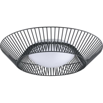 Eglo 200842 - Plafón LED PIASTRE LED/8,2W/230V, diámetro 39 cm, negro