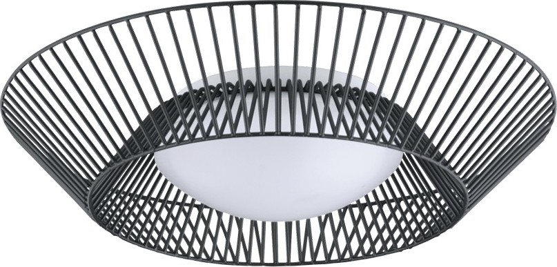 Eglo 200842 - Plafón LED PIASTRE LED/8,2W/230V, diámetro 39 cm, negro