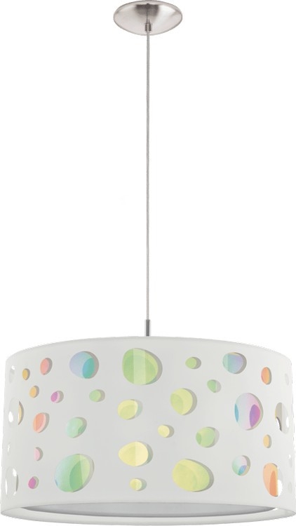 Eglo 202528 - Lámpara colgante infantil con cable MONEDA 1xE27/60W/230V