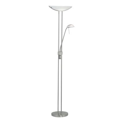 Eglo 25869 - Lámpara de pie regulable BAYA 1xR7s/230W/230V+1xG9/33W cromo mate